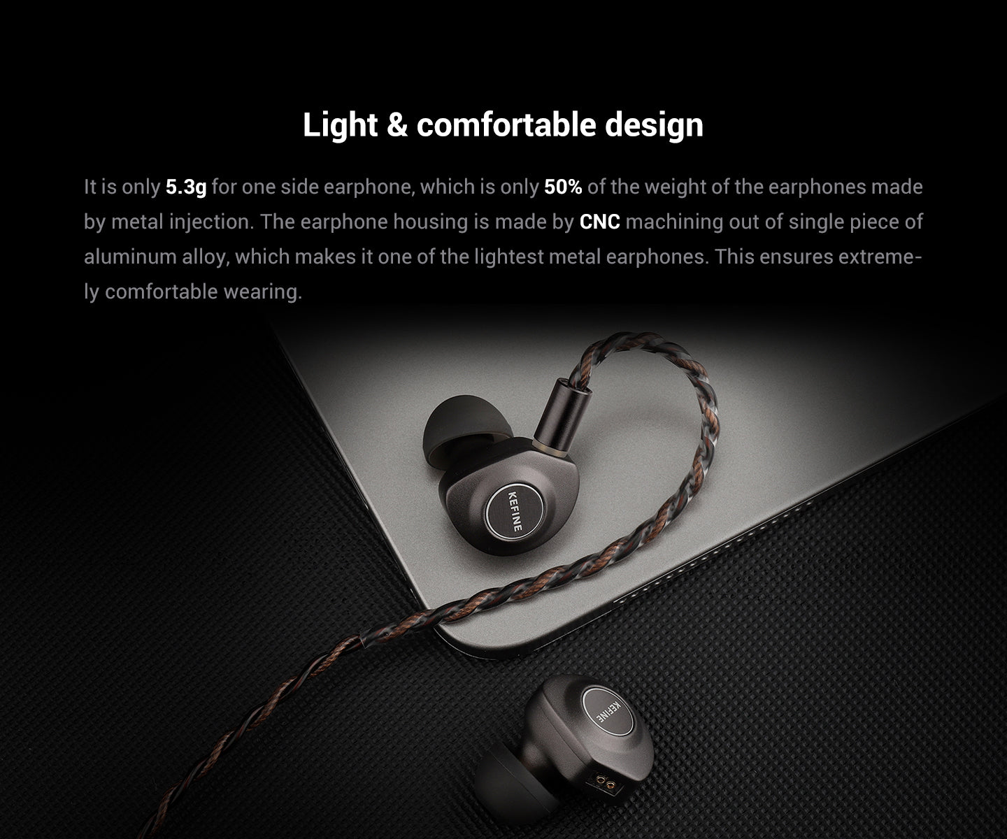 KEFINE Delci 10mm DLC+PU Diaphragm Dynamic Driver IEM Earphones